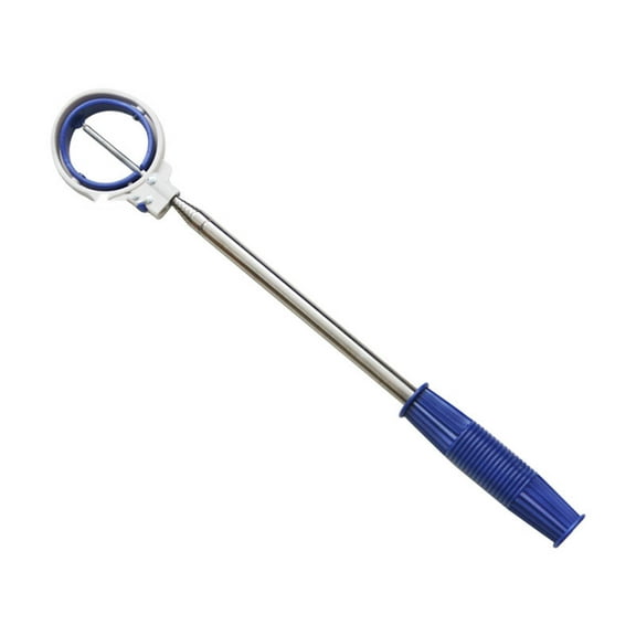 BESTSKY Golf Ball Retriever,8 Sections Antenna Pole Golf Grabber Tool,Retractable Barrier Spring Head Golf Accessories,Blue White