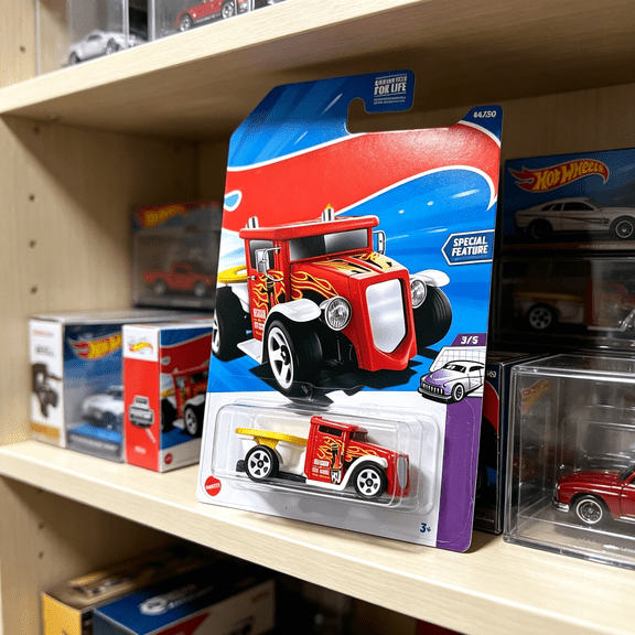 BESTSKY Gotta Go Die-Cast Car, Red, 3/5 Designed by Series, 84/250 Fun Construction Toys