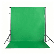 BESTSKY Green Screen Backdrop 10X7Ft Photo Backdrop Chromakey Muslin Portrait Green Backdrop for Ps Keying/Video Creation/Studio Portrait Shoots Professional Green Screen Backdrop