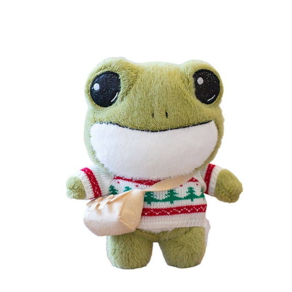BESTSKY Green Toys,28cm Adorable Expression Frog Stuff,Soft Comfort Cozy Companion Frog Stuff,Style3