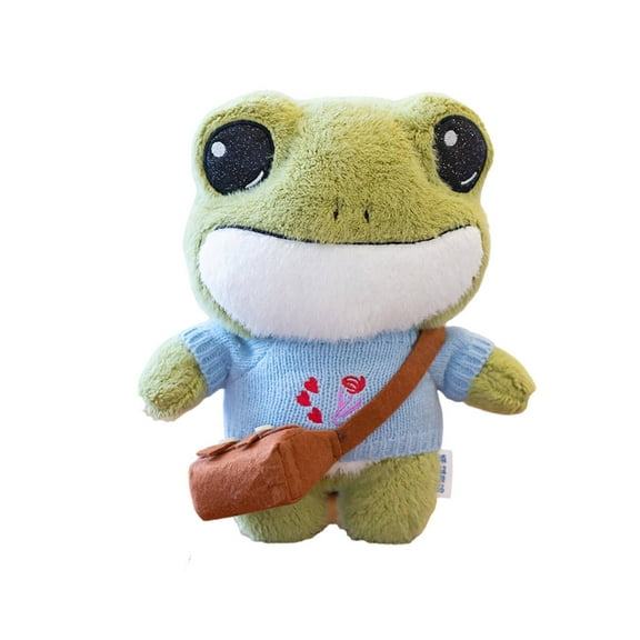 BESTSKY Green Toys,28cm Playful Frog Frog Plush,Cozy Feel Fluffy Filling Frog Stuff,Style8