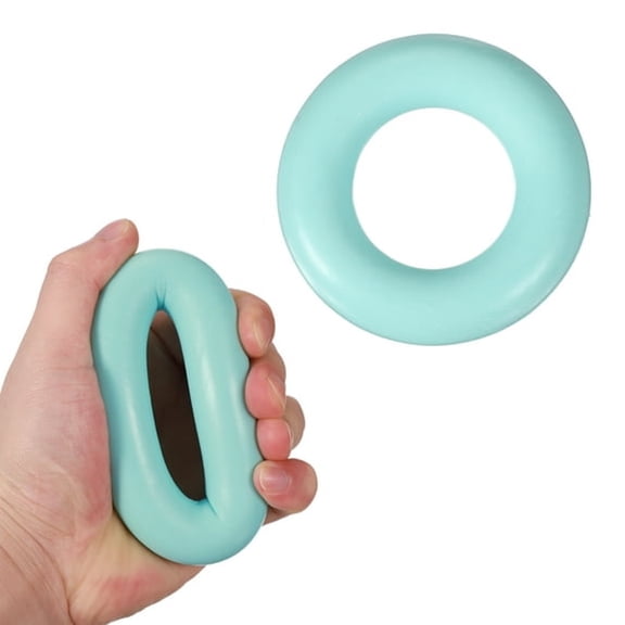 BESTSKY Grip Strength Trainer Rings,Portable Hand Grip Strengthener Finger Forearm Strengthener,3.5" & 20 Lb,Mint Green