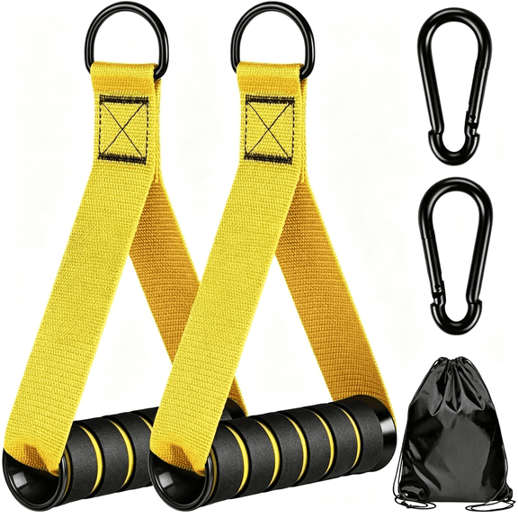 BESTSKY Gym Equipment, Cable Attachments for Gym, Home Workout Equipment Machine Grip Attachments, Resistance Bands Handles for Weight Strength Trainer, Gym Heavy Duty Exercise Handle for Men