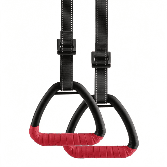 BESTSKY Gymnastic Rings, Gymnastic Rings Equipment, Pull-Up Gymnastic Rings, Home Gymnastic Rings No-Punch Bar Lanyard for Training Workouts Gymnastics Rings