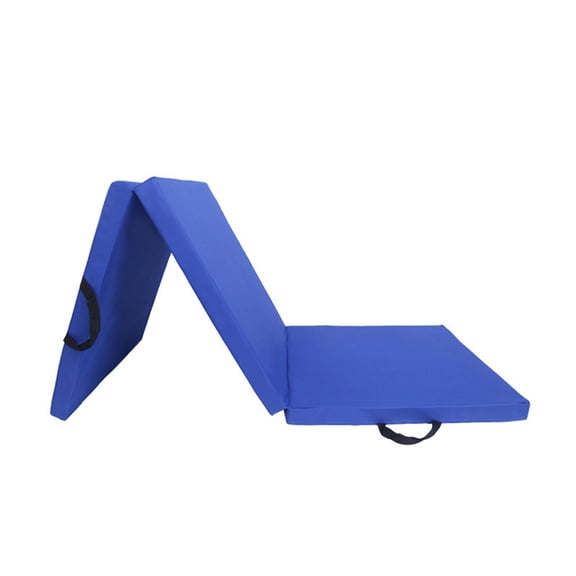 BESTSKY Gymnastics Mat,3-Fold Blue Tumbling Mat,Waterproof & Non-Slip Gym Mat