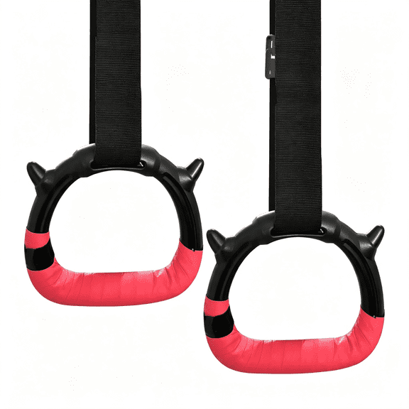 BESTSKY Gymnastics Rings for Kids, Pull Up Rings with Adjustable Straps | Children'S Home Exercise Gym Rings, Strength/Physical Training, Gymnastic Rings