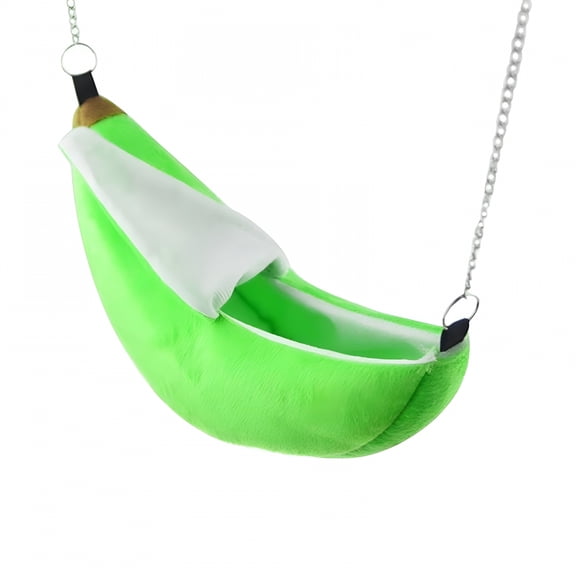 BESTSKY Hamster Toys Bed for Hamster, Ferret, Rabbit, and Small Animals, Cotton Sleep House Hanging (Green)
