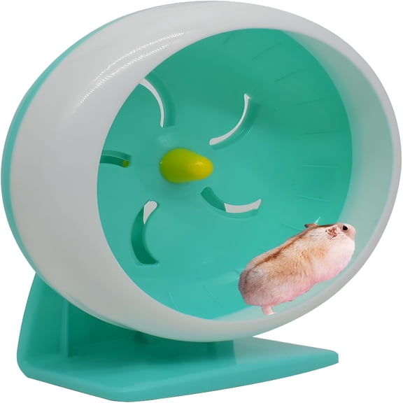 BESTSKY Hamster Wheel,7 Inch Silent Hamster Exercise Running Wheel with Stand,Pet Small Animals Exercise Running Toys,Adjustable Quiet Spinner for Guinea Pigs,Sugar Gliders,Gerbils
