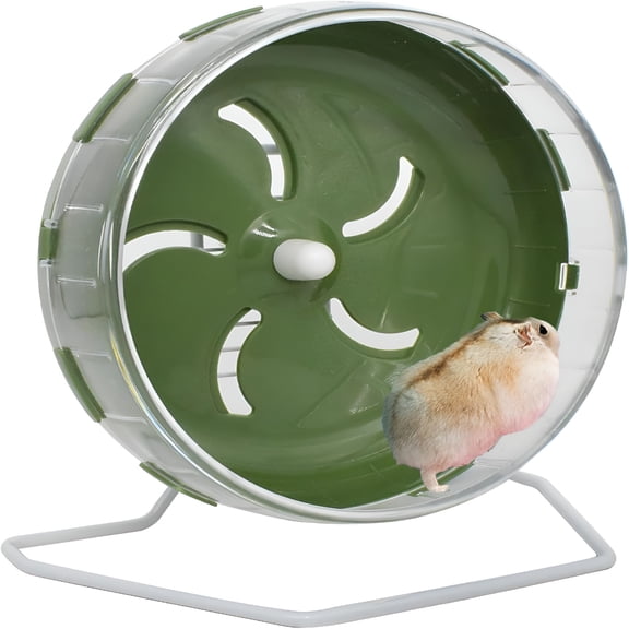 BESTSKY Hamster Wheel,8.5 Inch Silent Hamster Exercise Running Wheel with Stand,Pet Small Animals Exercise Running Toys,Adjustable Quiet Spinner for Guinea Pigs,Sugar Gliders,Gerbils