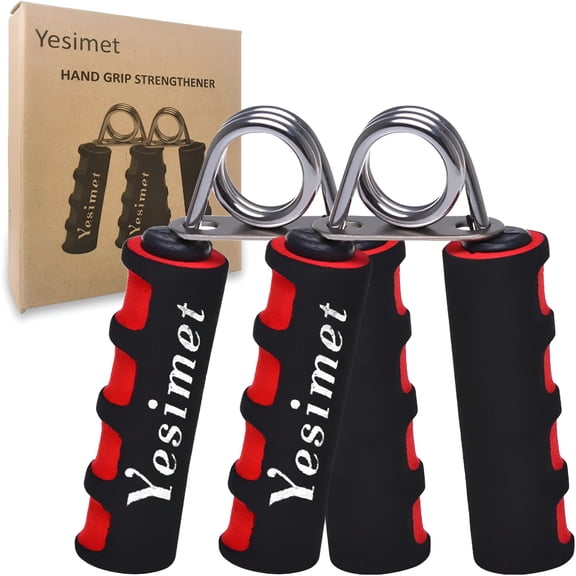 BESTSKY Hand Grip Strengthener Set,Forearm Exerciser,Finger Exercise Gripper,Grip Strength Trainer,Soft Foam Hand Exerciser for Quickly Increasing Forearm and Hand Grips,2 Pack