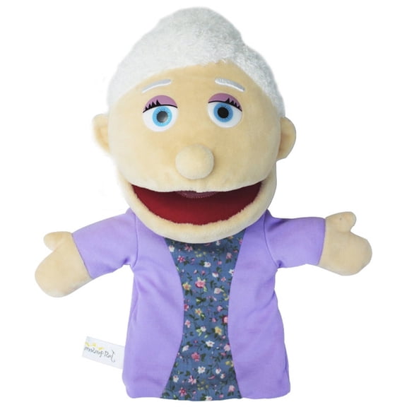 BESTSKY Hand Puppets for Kids, 30-33cm Soft Family Plush Dolls, Silky Lined Role Play Toys for Classroom, Theater, and Storytelling