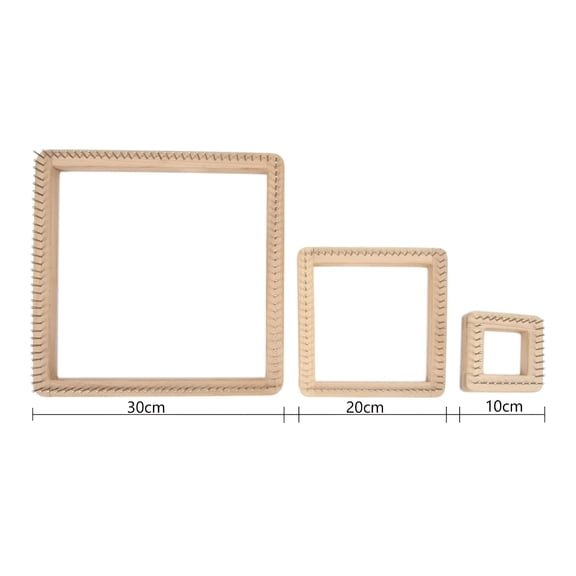 BESTSKY Handmade Knitting Loom Pegs Handcrafts Accessories Wood Needlework Tools Crochet 20x20cm
