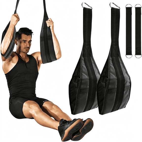 BESTSKY Hanging Ab Straps for Pull Up Bar,Ab Sling Strap for Arm Pull Up Workout Support,Padded Arm Support Slings Hang Bar Assist Strap for Training Knee and Leg Raise