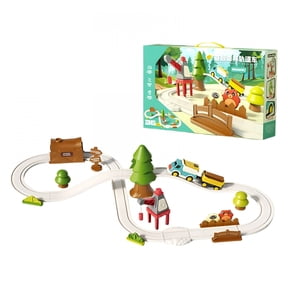BESTSKY High-Speed Train Set for Urban Rail Adventure, Magnetic Connection Train for Boys & Girls, Train Track for 3-7 Years Old Toddlers & Kids, Railway Set Christmas Toys for Kids