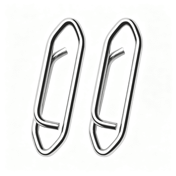 BESTSKY High Strength Fishing Snap Saltwater Stainless Connector Snaps Swivels Tackle Steel Power Fishing Clip Lure Quick Change White Nickel Bass Lures