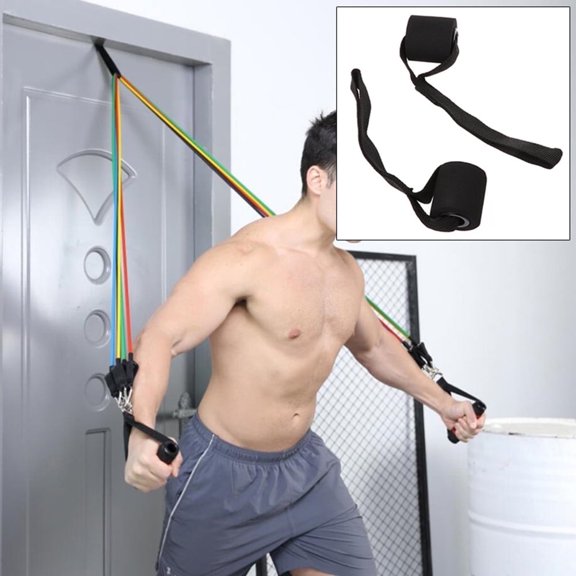 BESTSKY Home Fitness Elastic Exercise Training Strap Resistance Band Over Door Anchor
