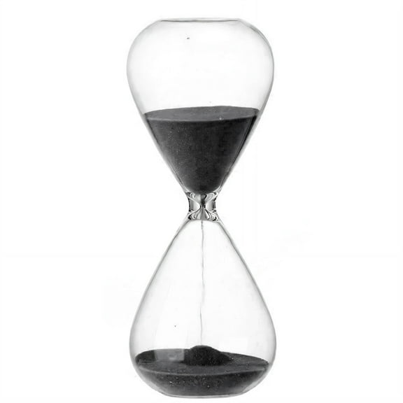 BESTSKY Hourglass,Durable and Beautiful Sand Timer,Calm and Smooth Sand Clock,Black