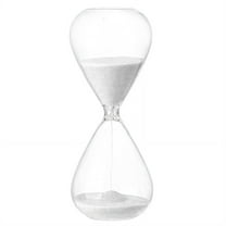 BESTSKY Hourglass,High Transparency Glass Sand Clock,Calm and Smooth Sand Timer,White