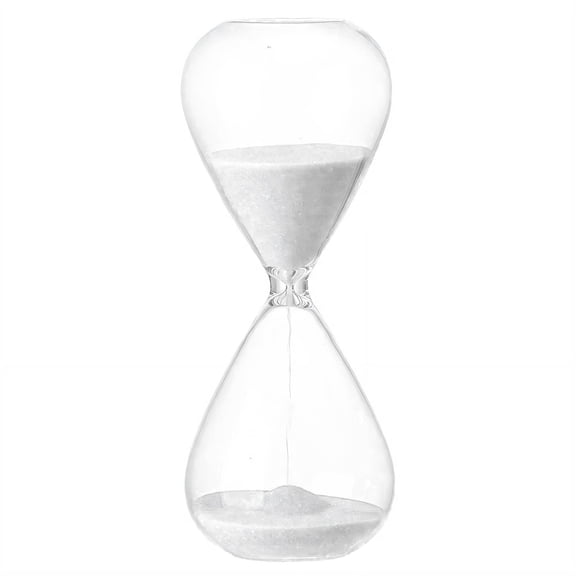 BESTSKY Hourglass,Calm and Smooth Hourglass Timer With Sand,Suitable for Multiple Scenes Sand Clock,White