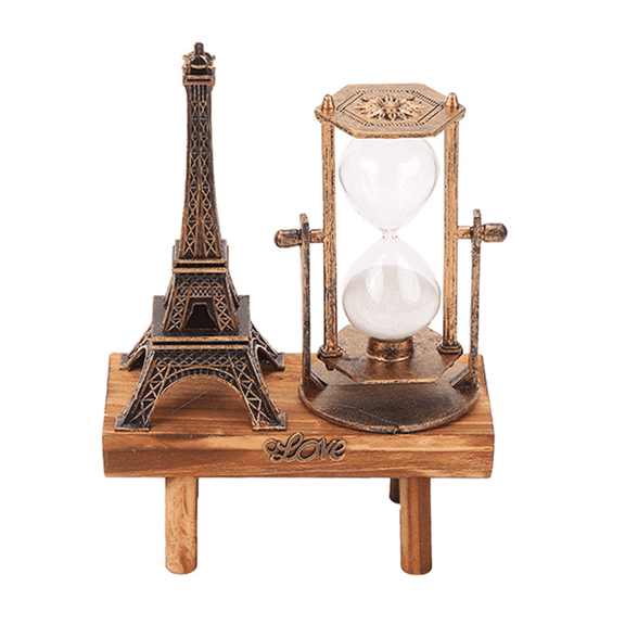 BESTSKY Hourglass Sand Glass Shows Individuality Sand Timer Fits Many Styles Focus on Details Hour Glass with Sand,Gold