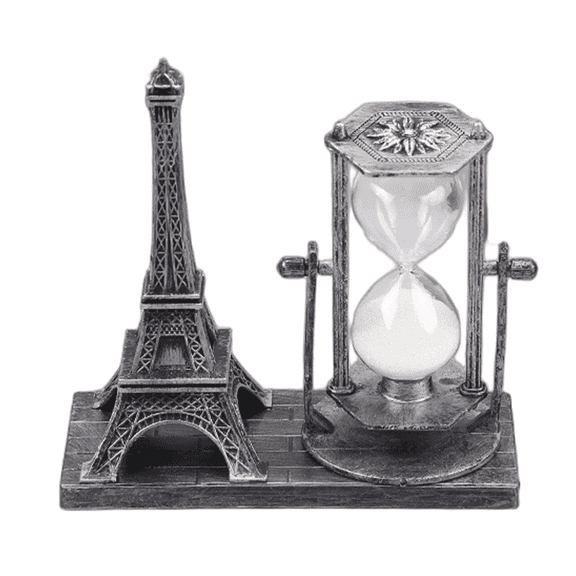 BESTSKY Hourglass Sand Glass Shows Individuality Sand Timer Modern Artistic Feel Breaks Tradition Hour Glass with Sand,Silver
