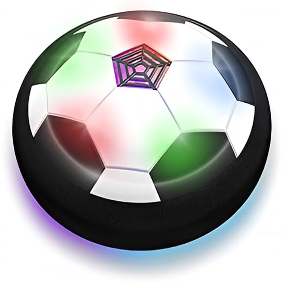 BESTSKY Hover Soccer Ball, LED Soccer Ball Toys Indoor and Outdoor Game, Birthday Gifts for Age 3 4 5 6 7-12 Years Old Boys and Girls Black