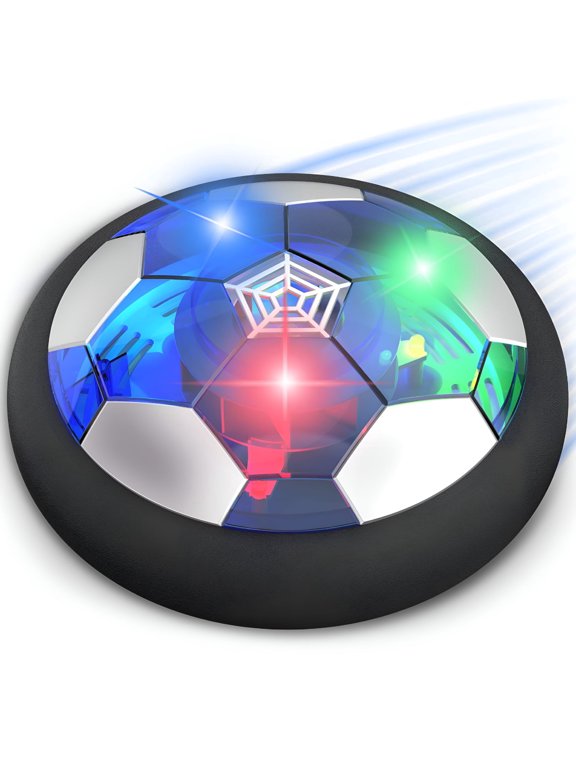 Hover Soccer Toys for Boys and Girls Rechargeable Floating Soccer with LED Lights Indoor Air Football Game for Kids 3-12 Years