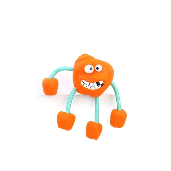 BESTSKY Indestructible Dog Toys Super Chewer Dog Toys Chew Dog Toys for Medium and Large Interactive Dog Toys Gift for Medium Dog Large Dogs Breed Heavy Duty Dog Teeth Grinding Interactive (Orange)
