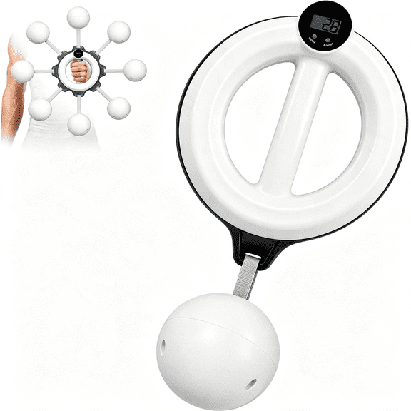 BESTSKY Infinity Hoop for Arm Workout,360 Rotating Arm Trainer for Flabby Arms|Smart Counting Hand Crank with Glow & Non-Glow Options,Silent Forearm Shoulder Trainer for Home,Office,Gym and Travel