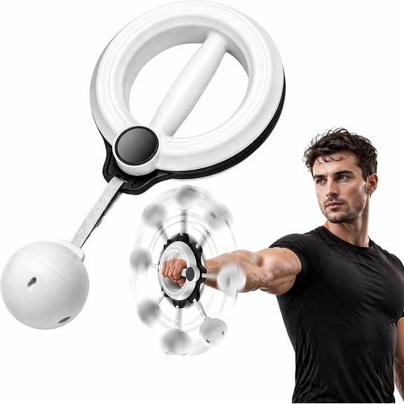 BESTSKY Infinity Hoop Arms,360 Rotating Wrist Forearm Trainer for Exercise,Arm Infinity Hoop for Shoulder&Chest,Home Workout Equipment 360 Rotating Wrist Exerciser Strengthener