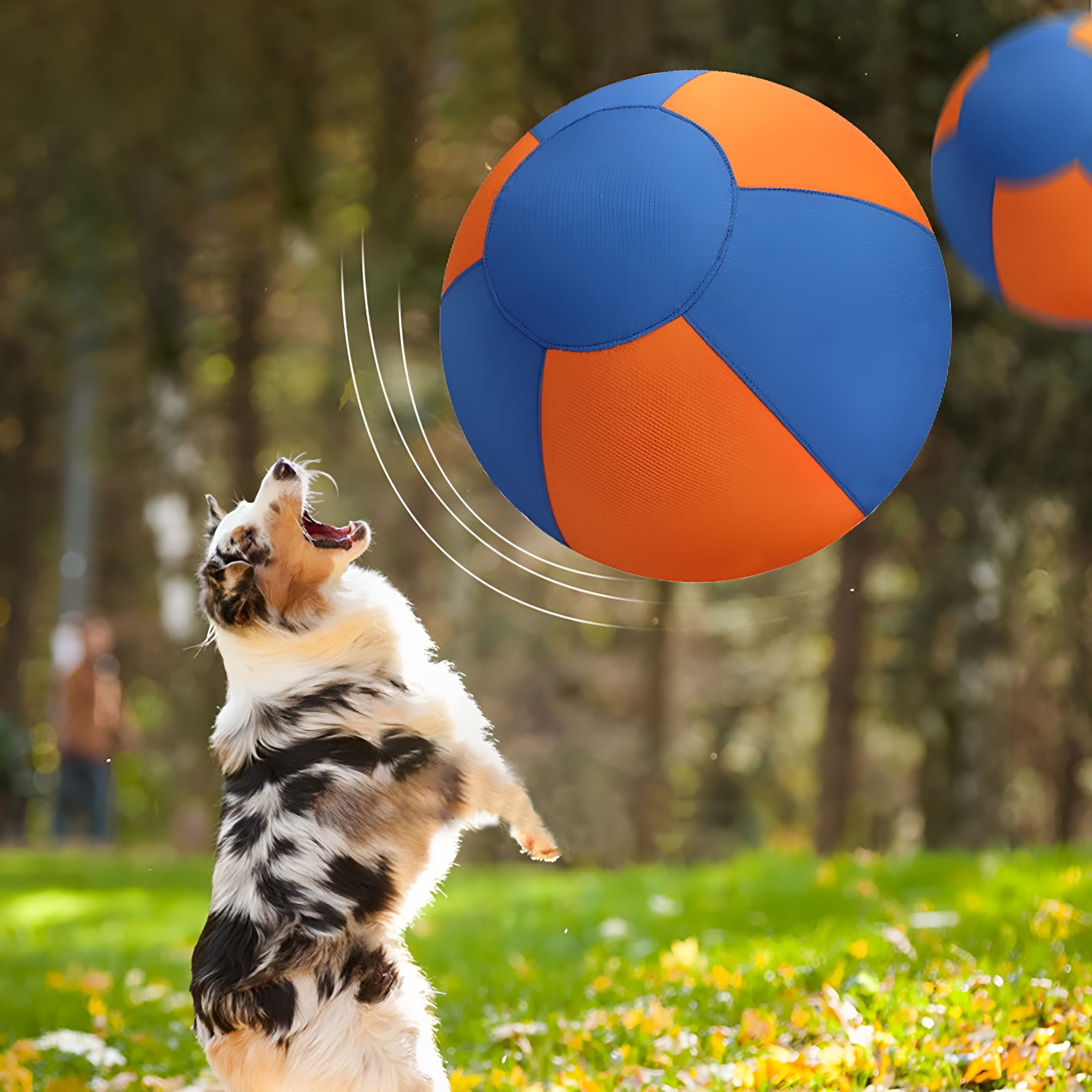 BESTSKY Inflatable Dog Toy Set - 18 Inch Herding Set for Dogs and Horses - Sturdy Water Proof Dog Toy - Layer Large Interactive Pet Play for Cattle Dogs and All Herding Breeds