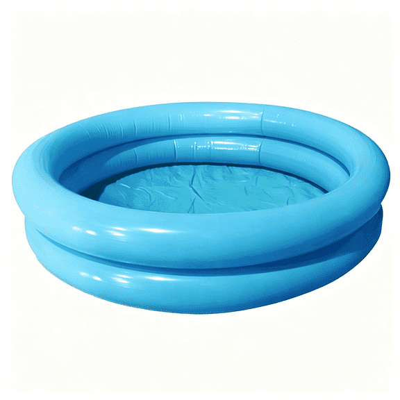 BESTSKY Inflatable Paddling Pool for 0-3 Years,Inflatable Swimming Pool,Family Pools for Kids,2 Ring Inflatable Paddling Pool Water Toys for Indoor Outdoor Pool (Blue)