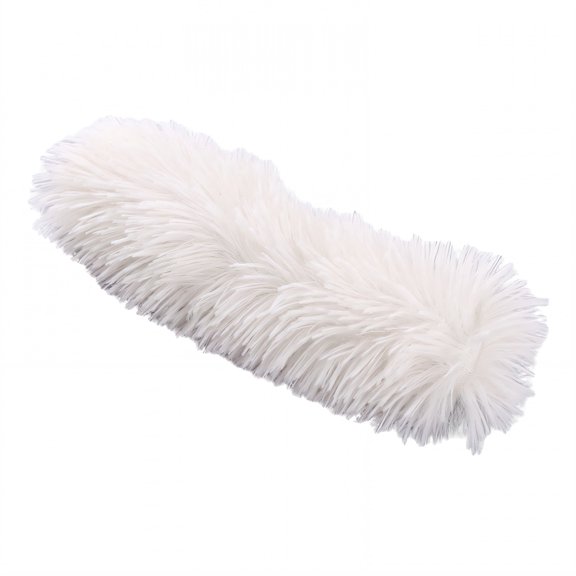 BESTSKY Interactive Cat Toy with Catnip and Rustling Paper, Plush Strip Pillow for Indoor Cats, Soft Kitten Teaser for Mental Stimulation and Exercise, White