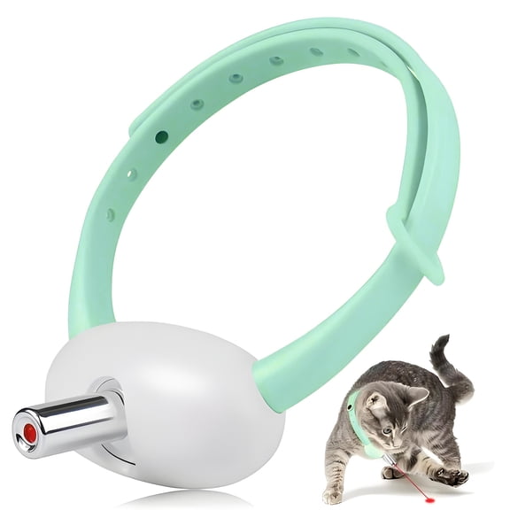 BESTSKY Interactive Cat Toy with Two Lighting Modes, Adjustable 41° lazer pointer for cat for Fun Indoor Play, Cat Gifts for Cat-Obsessed Families, Green
