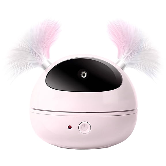BESTSKY Interactive Cat Toys for Indoor Cats with Unique Roly-Poly Design, automatic lazer pointer for cat for engaging indoor play, Cat Gifts for New Cat Owners, Pink