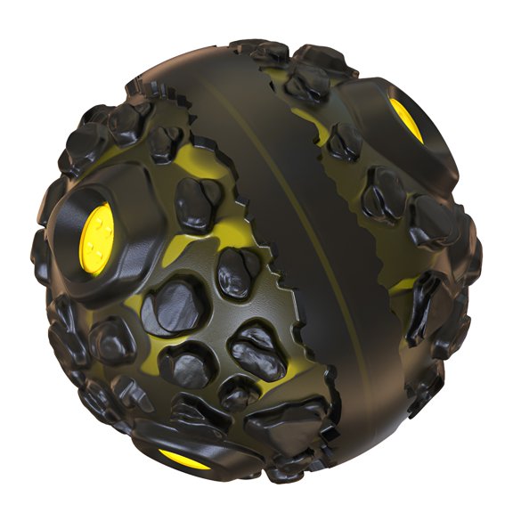BESTSKY Interactive Dog Ball for Aggressive Chewers, Giggle Chew Toy