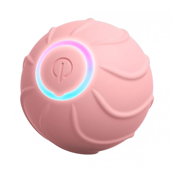 BESTSKY Interactive Dog Toy with 2 Modes, Automatic Rolling and Jumping Ball, LED Lights, Durable Chew-Resistant, USB-C Rechargeable for Small to Medium Dogs