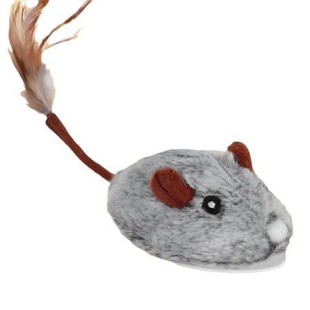 BESTSKY 2026 New Interactive Electric Mouse Toy,Motorized Self-Play Teaser with Remote Control,Rechargeable Hunting Toy for Cats to Stimulate Hunting Instincts,Irregular Movement for Engaging Play