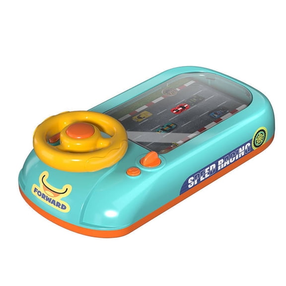 BESTSKY Interactive Musical Steering Wheel Toy, Simulated Driving Racing Car Game for Kids 3-6, Educational Toddler Toy with Lights & Sounds