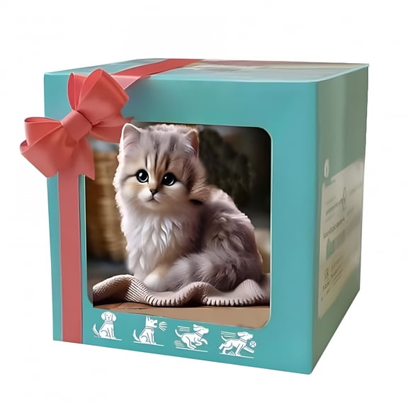 BESTSKY Interactive Robot Cat Plush Toy, Electronic Pet with Touch Control Meow and Purring, Mechanical Stuffed Animal Birthday Gift for Kids and Girls