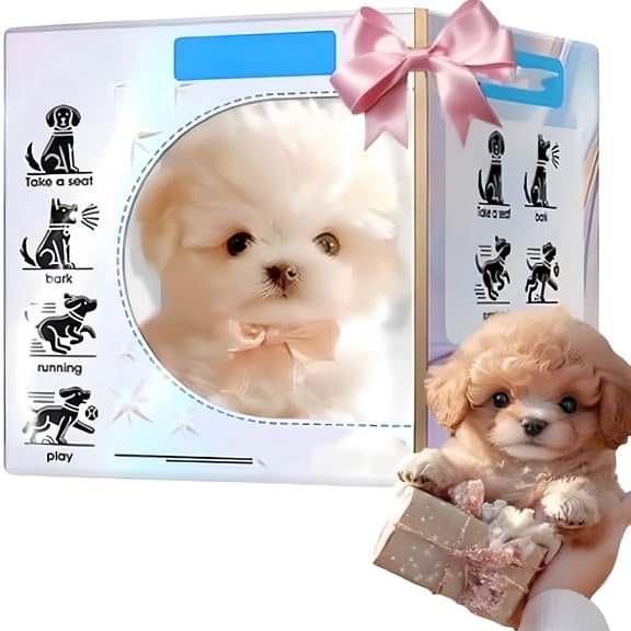 BESTSKY Interactive Robot Dog Toy, Smart Robotic Puppy with Realistic Actions, Educational Electronic Pet for Kids, Soft Plush Companion
