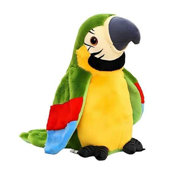 BESTSKY Interactive Talking Parrot Toy, Voice Repeating Plush