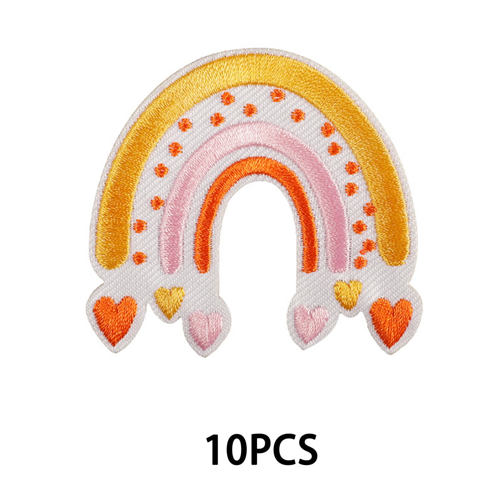 Skulls Breathing Rainbow Fire Iron On Patch - 1pc Embroidered Clothing Patch For Jeans, Jackets, Bags & Hats