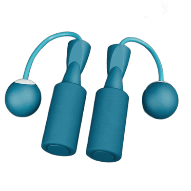 BESTSKY Jump Rope for Men Portable Jump Rope for Women Boosts Endurance Weighted Jump Rope No Space Needed Blue Big Ball