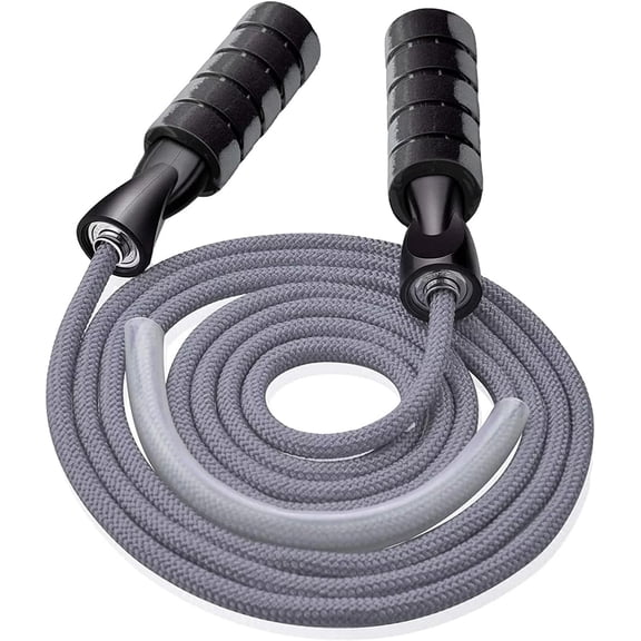 BESTSKY Jump Ropes,Heavy-Duty Weighted Jump Rope,Dual Bearing Adjustable Length Jump Ropes,Non-Slip Handles for Cardio and Strength Training,3m