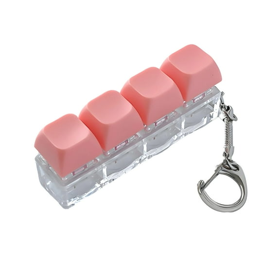 CYFW Keyboard Clicker Fidget Toy,Clicker Fidget Toy,Keyboard Keychain for Office Stress Relief,Red