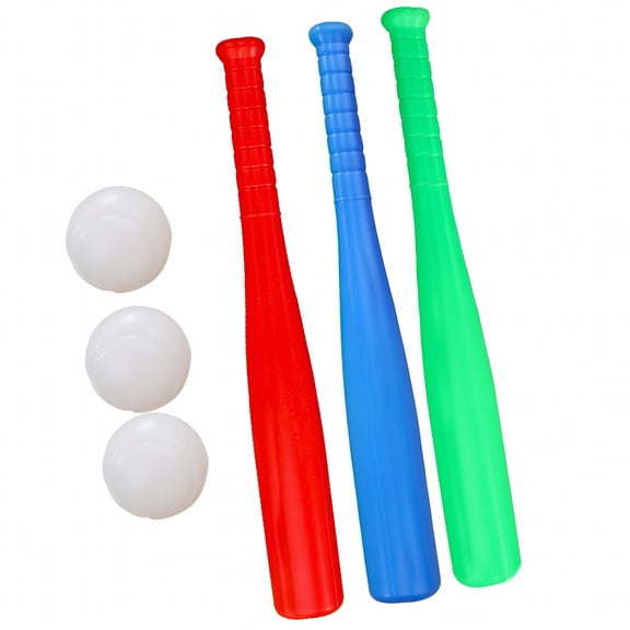 BESTSKY Kids Baseball Set 6Pcs Practice Batting Skill Balls for Toddlers Children Outdoor Play Plastic Toddler Baseball Set