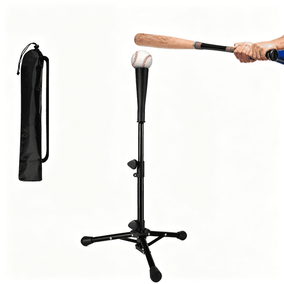 BESTSKY Kids Baseball Tee,20.87 to 31.29 Inches Batting Tees for Baseball with Carry Bag,Portable Stable Baseball Tees for Hitting,Tripod Tanner Tee for Baseball Practice Stand