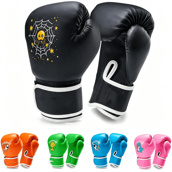 BESTSKY Kids Boxing Gloves, Youth Boxing Training Gloves for Kids 3-9 Year Boys and Girls, 4&Amp;6Oz Fighting Gloves, Punching Bag Kickboxing Thai Mitts Mma Training Sparring Gloves
