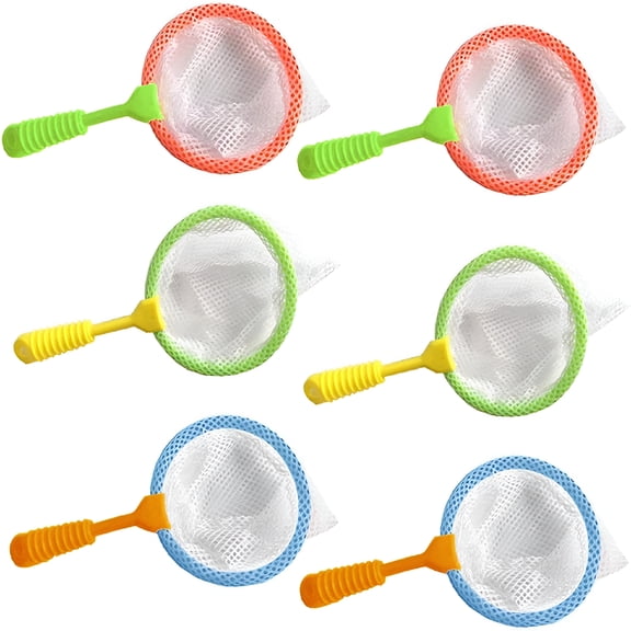 BESTSKY Kids Bug Catcher Nets,6Pcs Insect Collecting Net Bath Toy Adventure Tool Early Learning Tool for Specimen Observation